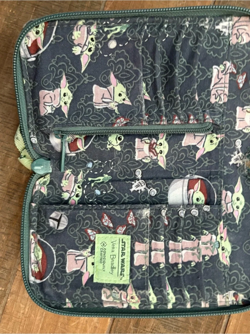 Baby Yoda (Grogu) Mint Green Wallet